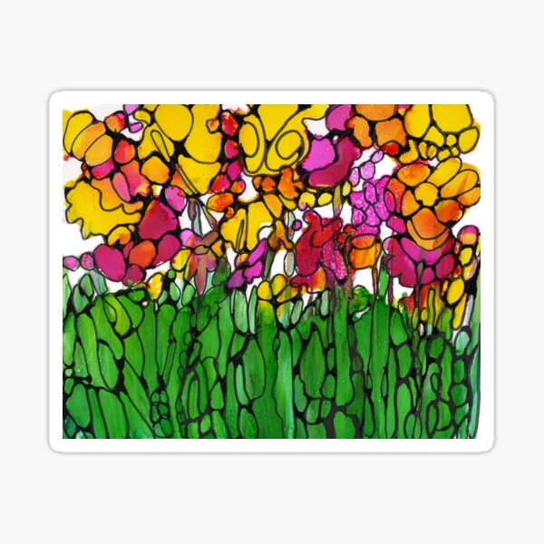 Stained glass Garden Sticker