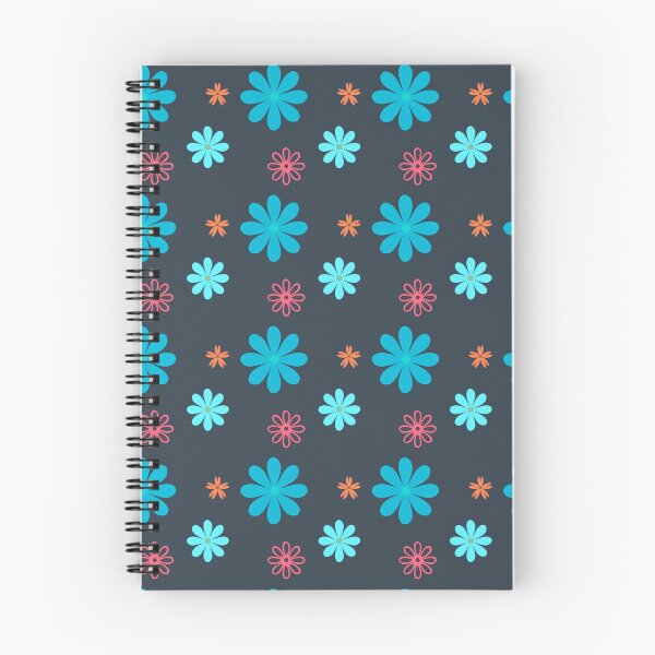 Item preview, Flower Power! Blue, Red and Orange Variation designed and sold by TotallyRetroArt.