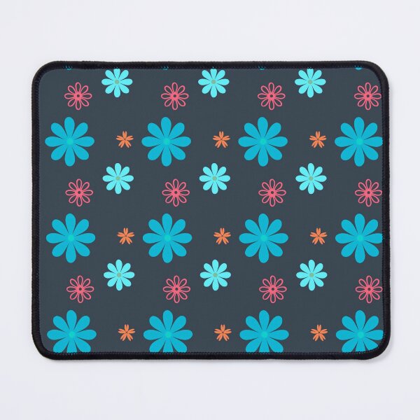 Item preview, Flower Power! Blue, Red and Orange Variation designed and sold by TotallyRetroArt.