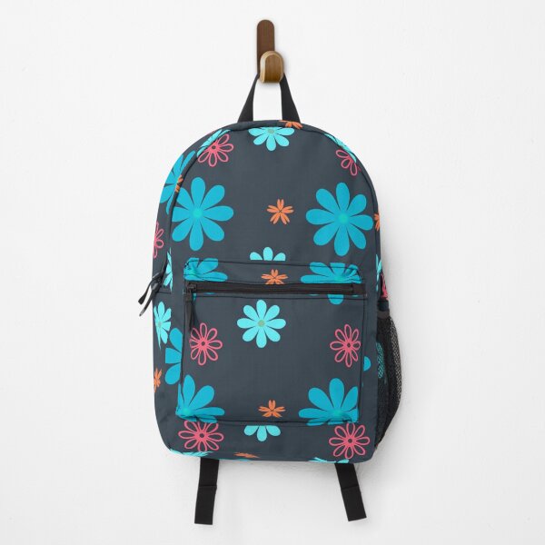Item preview, Flower Power! Blue, Red and Orange Variation designed and sold by TotallyRetroArt.