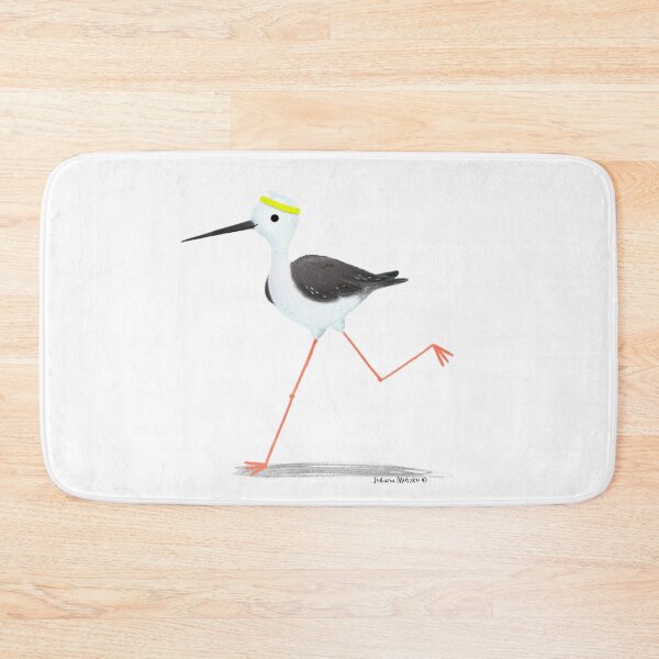 Item preview, Black Winged Stilt Bird running a marathon designed and sold by julianamotzko.