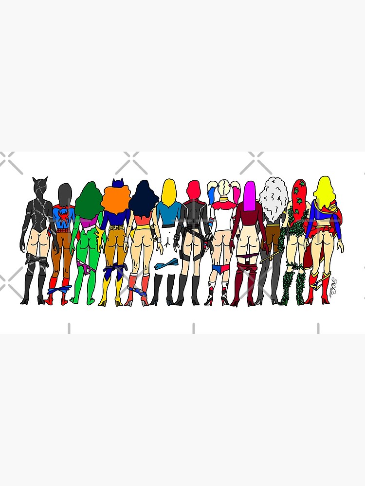 Superheroine Butts - Group by notsniwart
