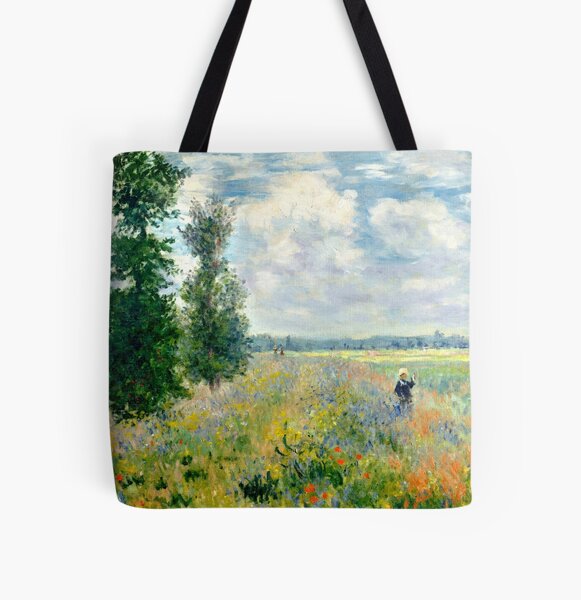 WholesaleT400 - Art Designs Tote Bags-Woman with a Parasol (Claude