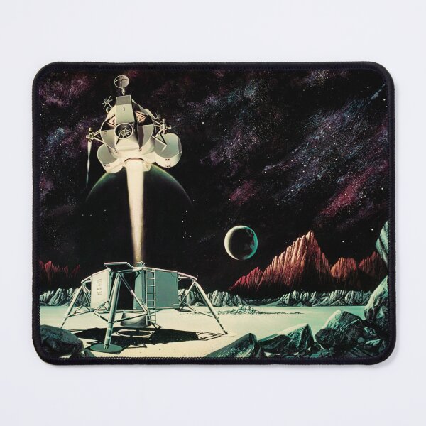 Item preview, Lunar Module blast off from the lunar surface - 1966 Concept Art designed and sold by arthook.
