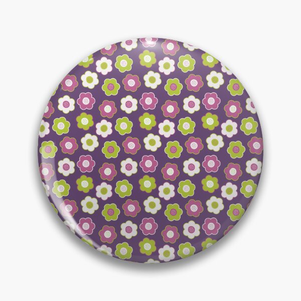 Item preview, Vintage Stylish and perfect  Purple and Green and White 80's style beautiful Floral pattern Throw Pillow  fancy  gift for wife gift for gilfriend gift for flower lovers gift for mom designed and sold by GhostAmine.