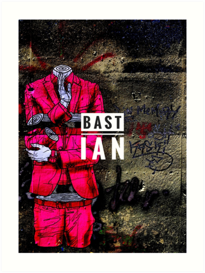 "BASTIAN Graffiti" Art Print by cristelleshub | Redbubble