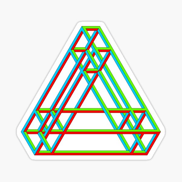 Vista previa del artículo con la obra «Triángulo De Penrose», diseñado y vendido por Cthell.