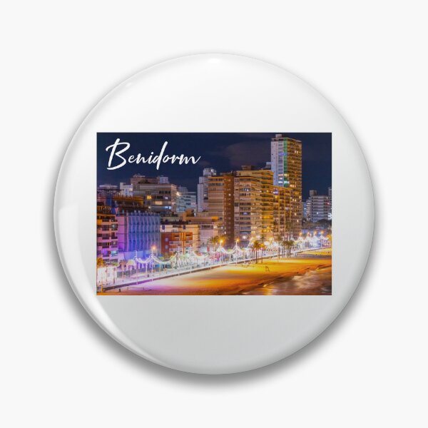 Item preview, Photograph of Benidorm's promenade at night designed and sold by joseartgel.