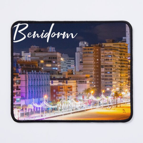 Item preview, Photograph of Benidorm's promenade at night designed and sold by joseartgel.