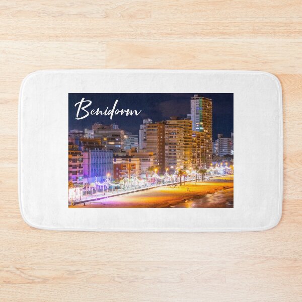 Item preview, Photograph of Benidorm's promenade at night designed and sold by joseartgel.