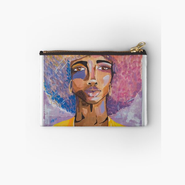 Item preview, Portrait//beautiful woman//purple-yellow designed and sold by HannahDevi.
