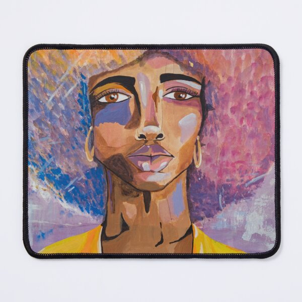 Item preview, Portrait//beautiful woman//purple-yellow designed and sold by HannahDevi.