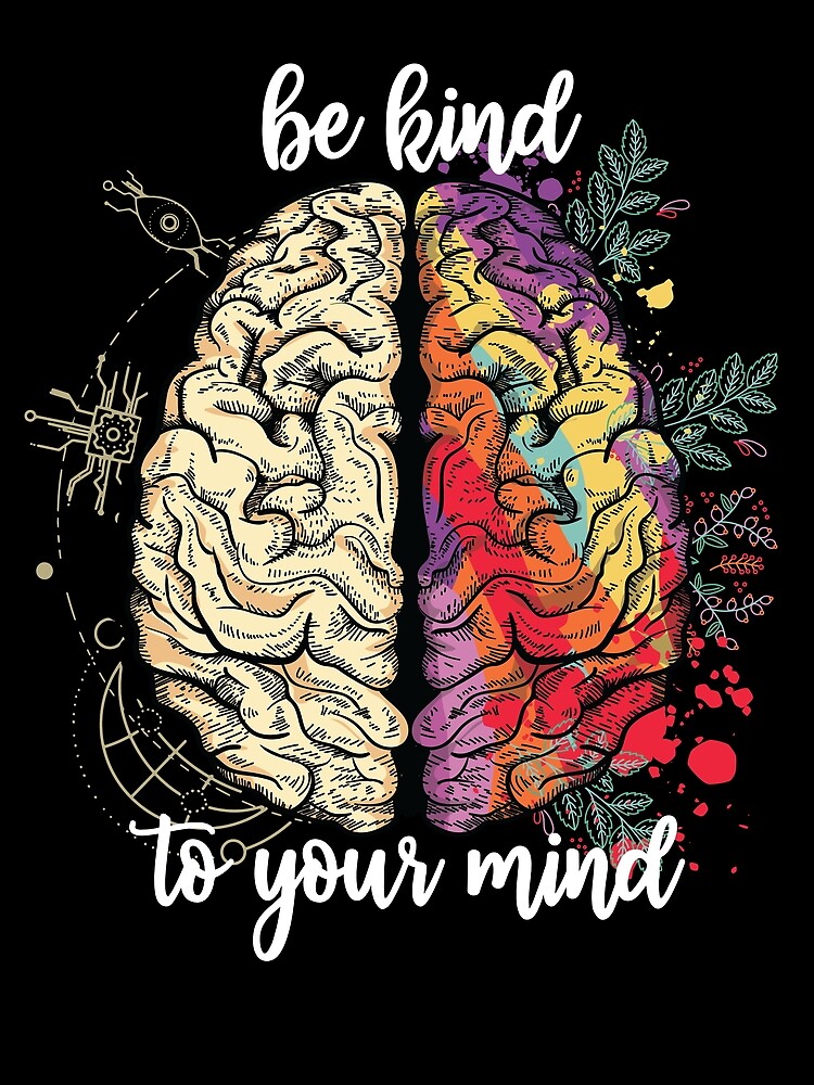 Thumbnail 3 von 3, Tuch, Be Kind To Your Mind Mental Health Awareness Month Gear designt und verkauft von DynamicDesign.