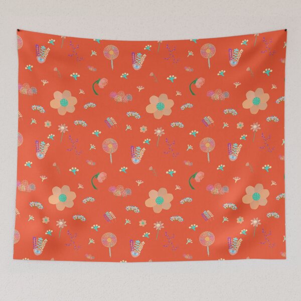 Item preview, Mysterious Flower Series Pattern- Red designed and sold by MILdecals.