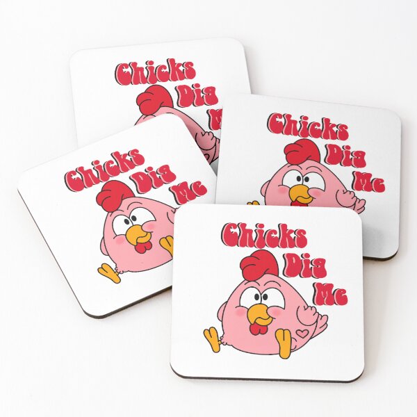 Item preview, Chicks Dig Me, Valentine's Day, Cute Chick designed and sold by tbcalligraphy.