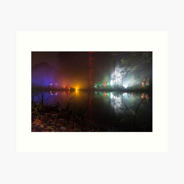 Misty light reflections Art Print