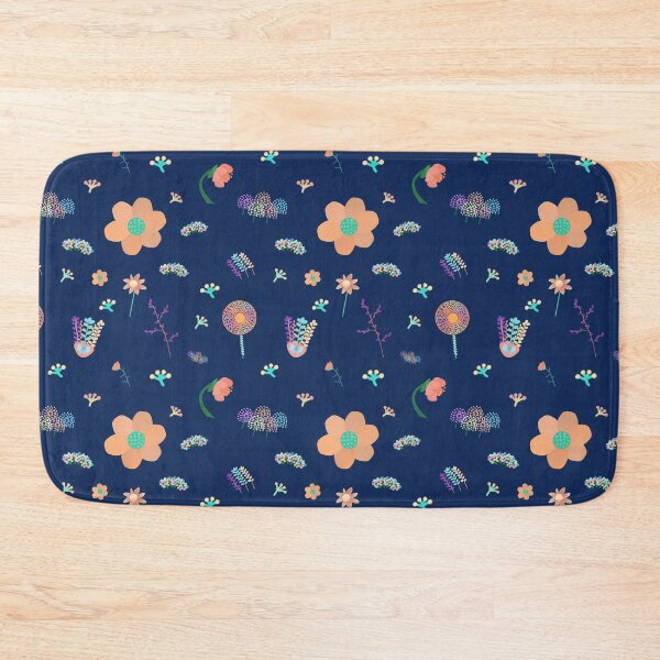Item preview, Mysterious Flower Series Pattern- Dark Blue designed and sold by MILdecals.