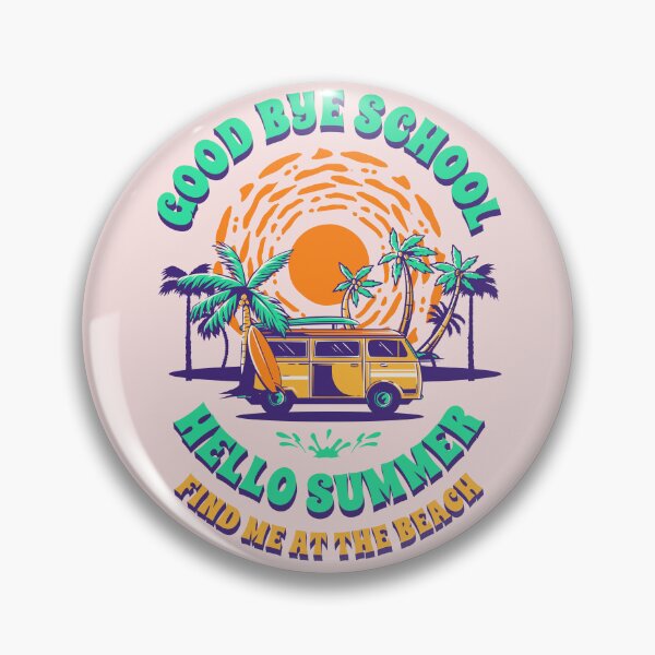 Item preview, Good Bye School Hello Summer Vacation Quote Vintage designed and sold by JooArtPrints  ★★★★★.