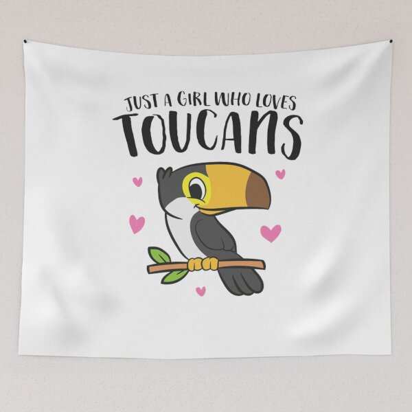 Item preview, just a girl who loves toucans,  designed and sold by truewear1.