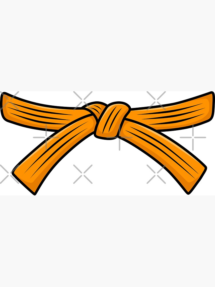 Ceinture de Karate Etudiante en Kyu Karate degre Ceinture Orange Magnet