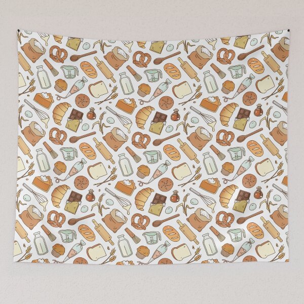 Item preview, Bakery Essentials Pattern  designed and sold by Miri-Noristudio.