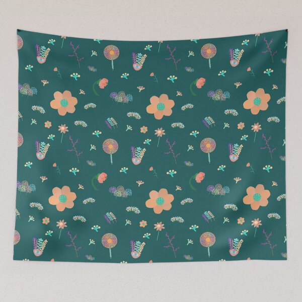 Item preview, Mysterious Flower Series Pattern- Green designed and sold by MILdecals.