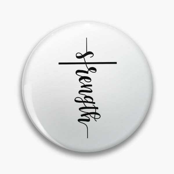 Item preview, Strength Cross, Christianity, Christian Strength, Cross, Jesus designed and sold by tbcalligraphy.