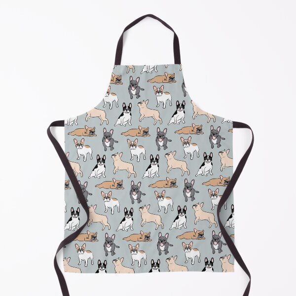 Vista previa del artículo con la obra «Bulldog Francés Azul Gris», diseñado y vendido por AnaAnaDesign.