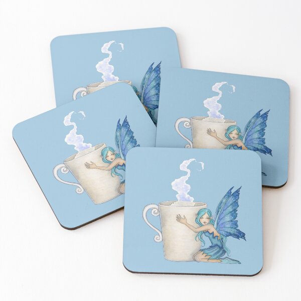 Item preview, Morning Coffee Fairy designed and sold by AmyBrownArt.