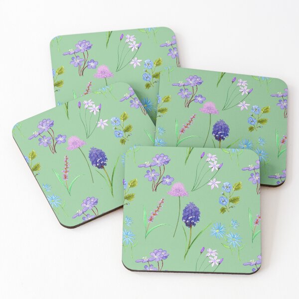 Item preview, Meadow Flower background green designed and sold by by Mònica Roca.