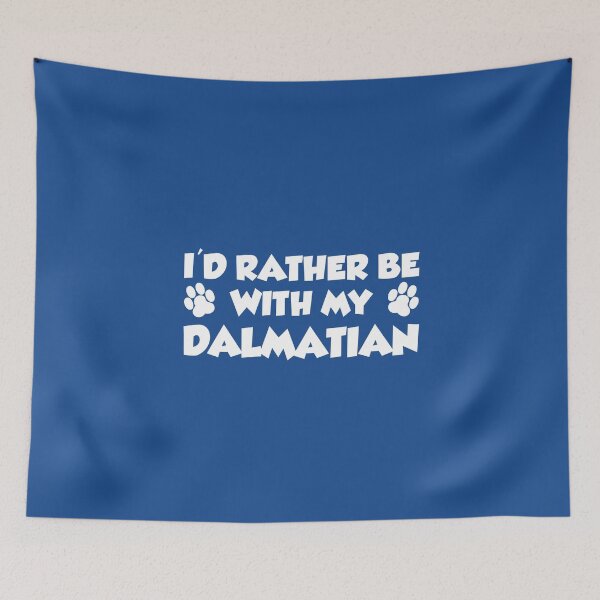 Item preview, I'd Rather Be With My Dalmatian Paw Print designed and sold by jaycartoonist.