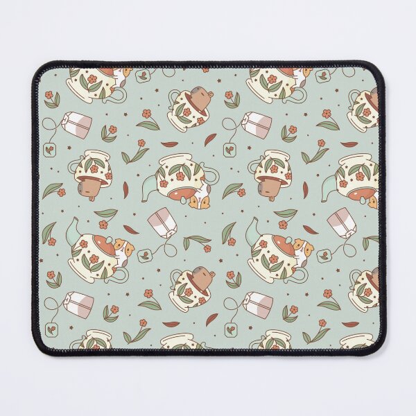 Item preview, Guinea pig and capybara Tea Party Pattern, Bubu and Moonch  designed and sold by Miri-Noristudio.