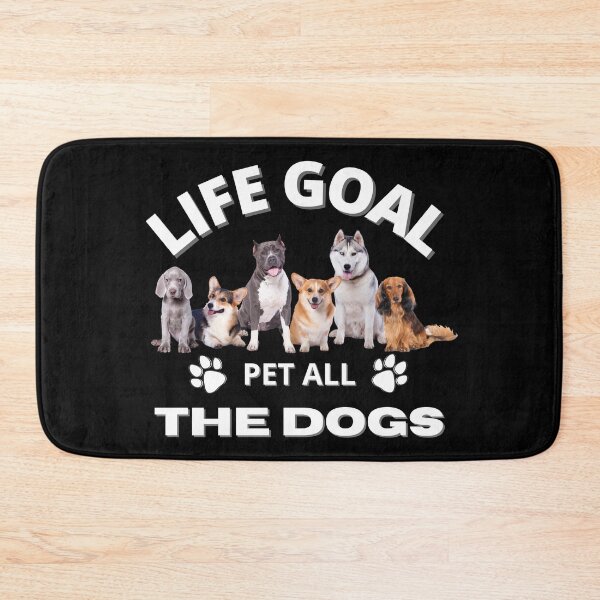 Item preview, LIFE GOAL PET ALL THE DOGS | DOGFATHER | DOGMOTHER | DOG LOVER - designed and sold by TrendyUniverse.