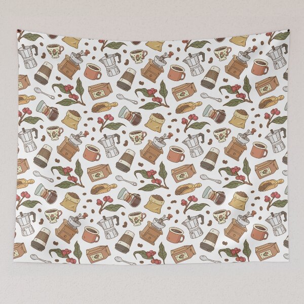 Item preview, Coffee Break Pattern  designed and sold by Miri-Noristudio.