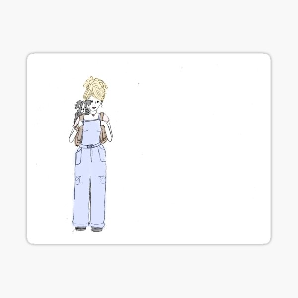 Hiking Girl Sticker