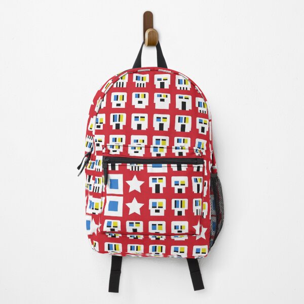 Item preview, SMOLSKULL PATTERN RED BLUE YELLOW MONDRIAN designed and sold by Mark Knol.
