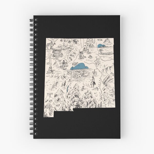 Item preview, New Mexico Vintage Picture Map designed and sold by surgedesigns.