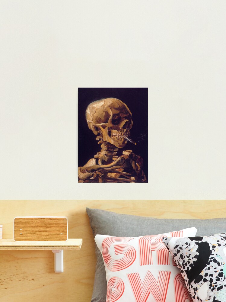 Photographic Print, Vincent Van Gogh's 'Skull with a Burning Cigarette'  designed and sold by Classic Visions  Gallery
