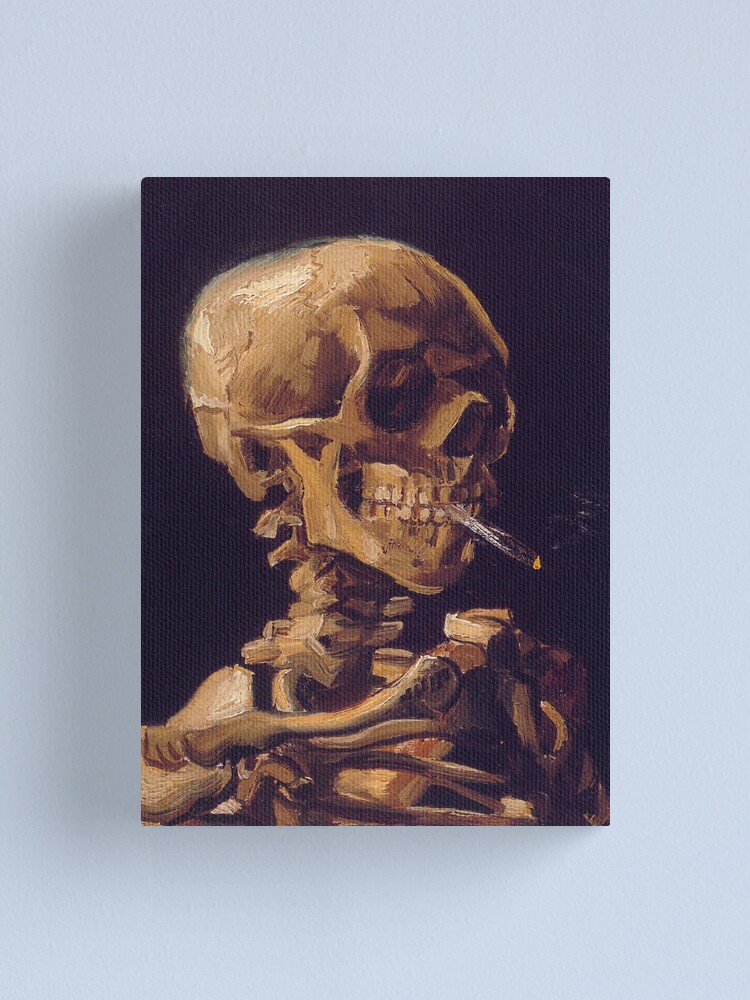 Alternate view of Vincent Van Gogh's 'Skull with a Burning Cigarette' Canvas Print