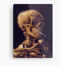 Vincent Van Gogh's 'Skull with a Burning Cigarette' Metal Print