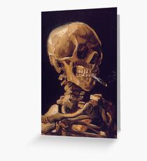 Vincent Van Gogh's 'Skull with a Burning Cigarette' Greeting Card