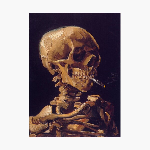 Vincent Van Gogh's 'Skull with a Burning Cigarette' Photographic Print