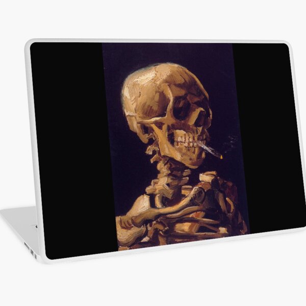 Vincent Van Gogh's 'Skull with a Burning Cigarette' Laptop Skin