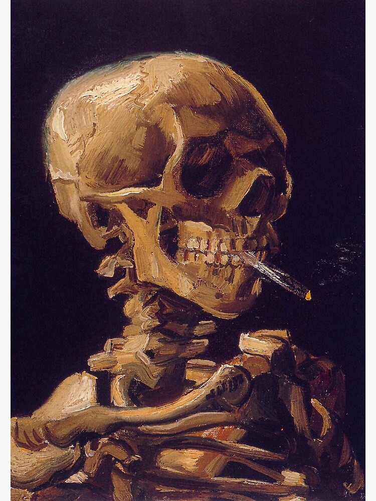 Vincent Van Gogh's 'Skull with a Burning Cigarette' by RozAbellera