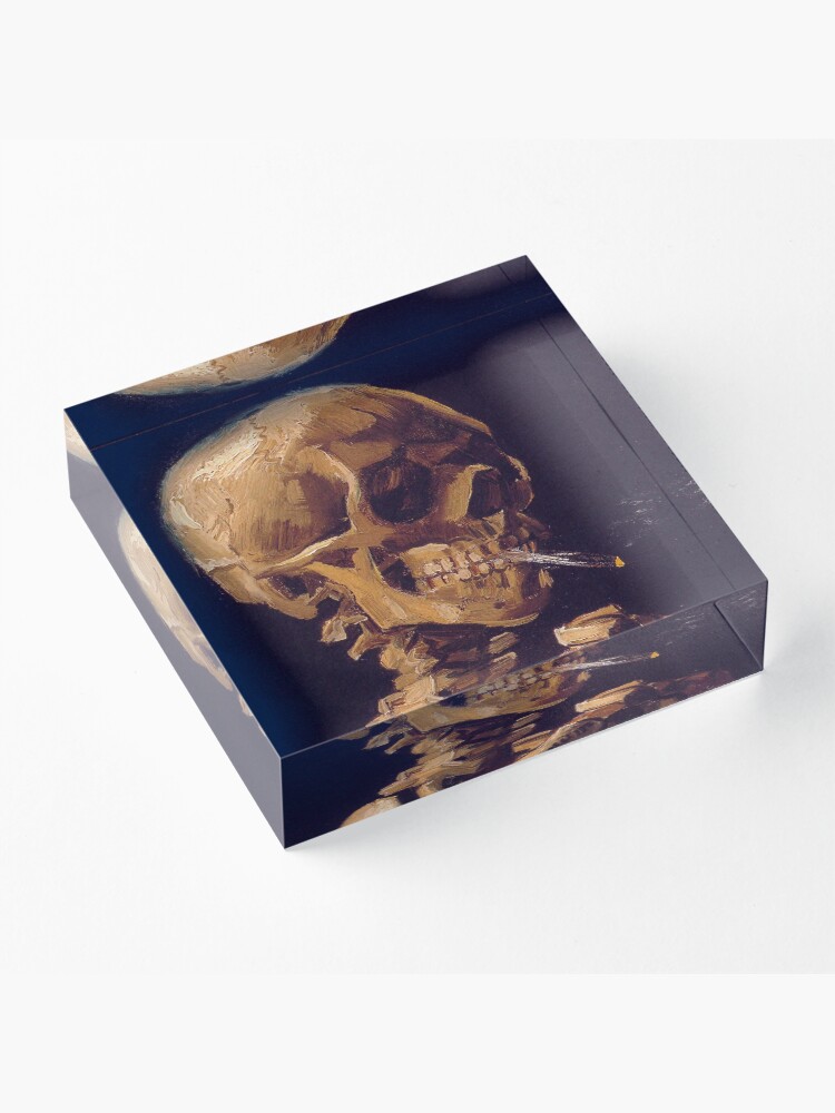 Alternate view of Vincent Van Gogh's 'Skull with a Burning Cigarette' Acrylic Block