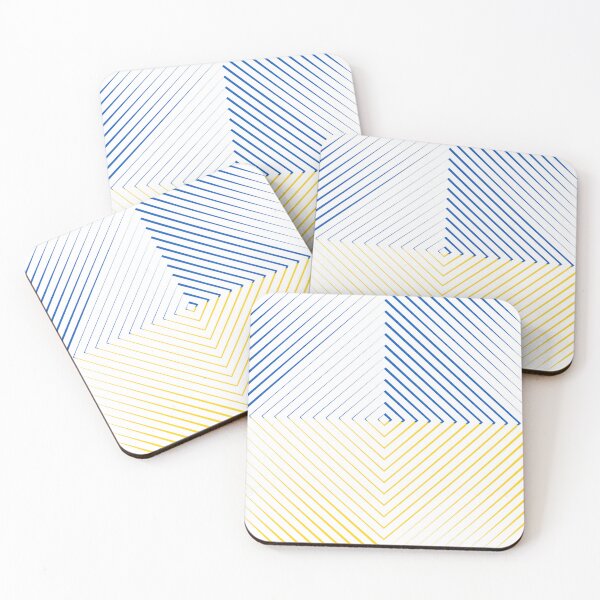 Item preview, Optical Illusion, Colors of Ukrainian Flag, Optical Art designed and sold by AlfabetDesign.