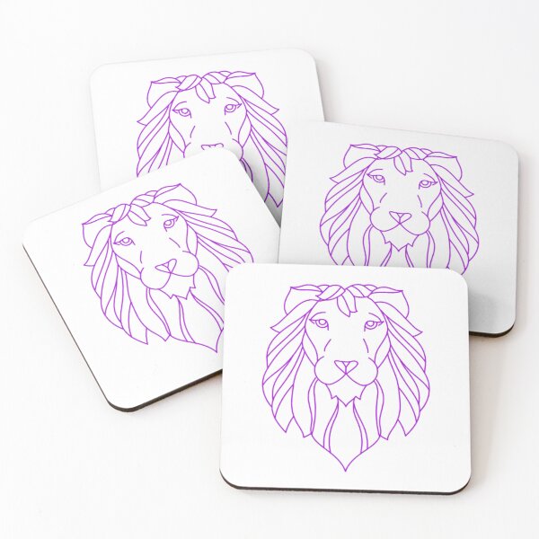 Item preview, Purple leo lion designed and sold by Wavytarot.