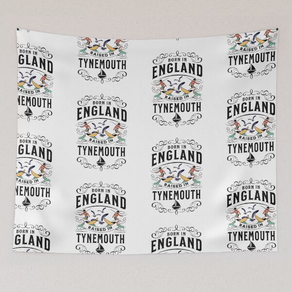 Item preview, Born in England Raised in Tynemouth surfer surfing  designed and sold by MerchByCraig.