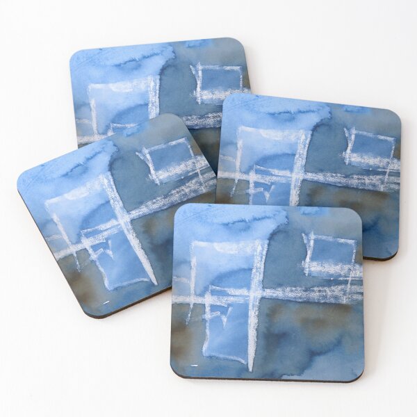 Item preview, Rainy Day Big City Reflections in mixed media designed and sold by ChillonLeachArt.