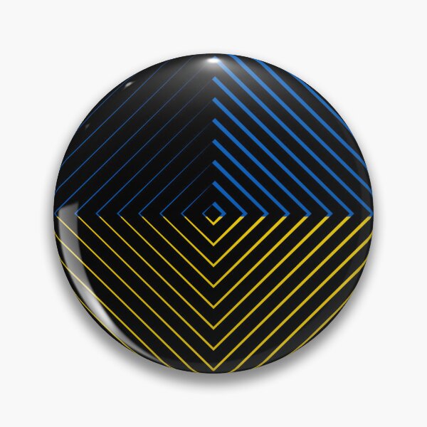 Item preview, Optical Illusion, Colors of Ukrainian Flag, Optical Art - Black designed and sold by AlfabetDesign.